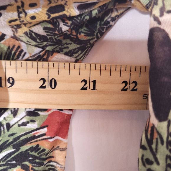 Alfred Dunner Top Small Tropical Scenic Palm Trees - Picture 7 of 9